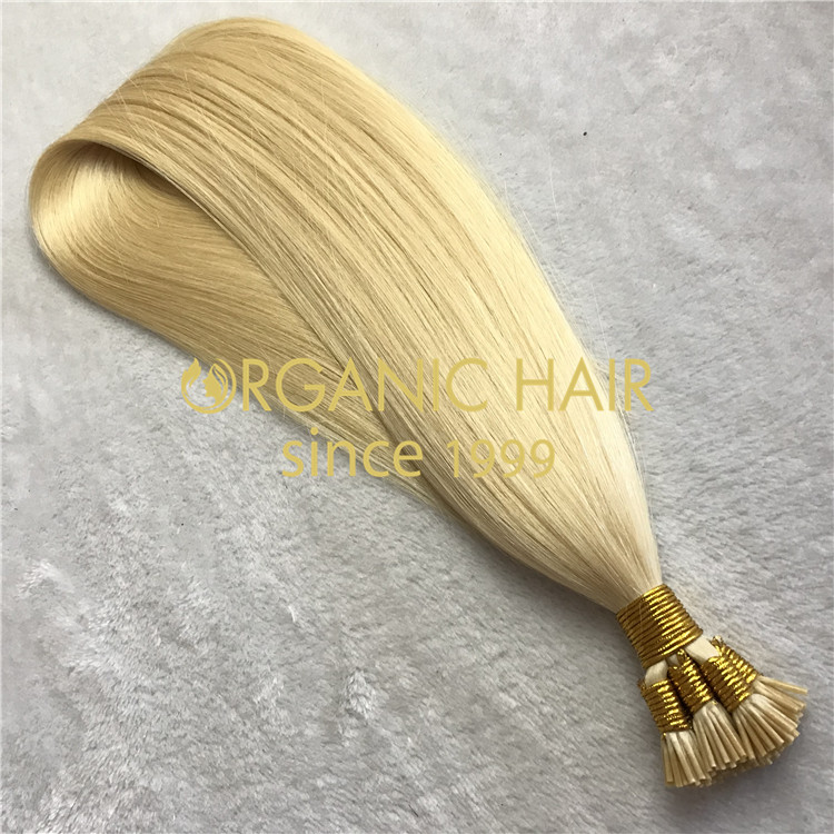 Real human hair extensions for sale--I tip hair extension C3